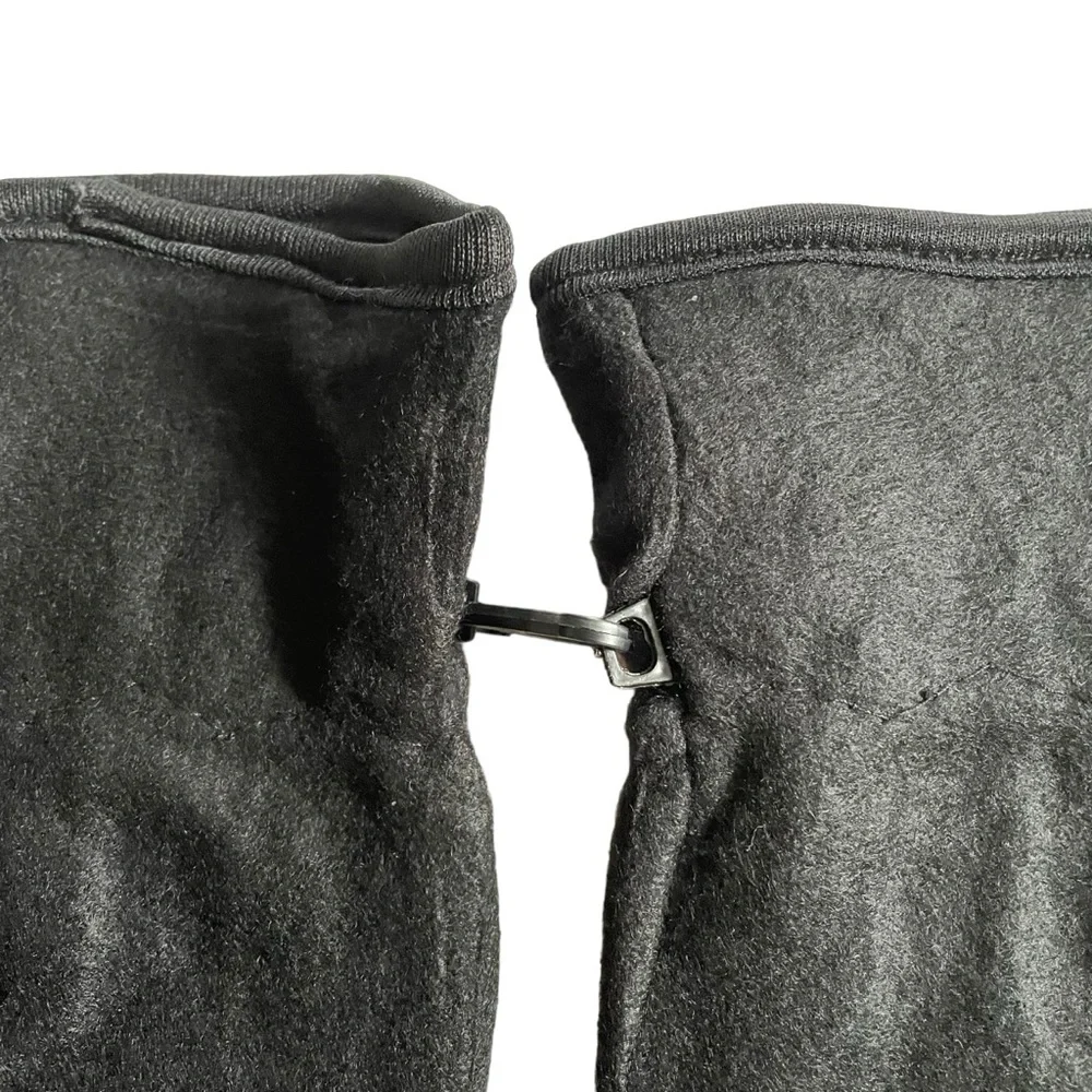 Unisex Women's Men's Fleece Winter Gloves Lined Black